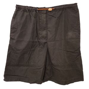 Crossroads Shorts Women's Size 12 Black Flat Front Chino Pockets RN#15099